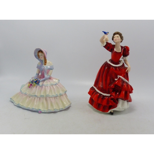 491 - Royal Doulton Lady figures Daydreams Hn1731 & Pauline Hn3643(2)