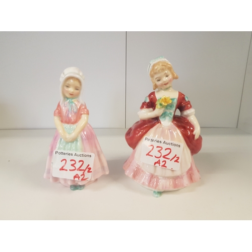 232 - Royal Doulton figures Valerie HN2107 together with Tootles together with Royal Doulton Character fig... 