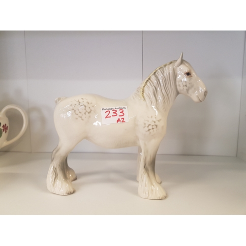 233 - Beswick Grey 818 Shire Horse.