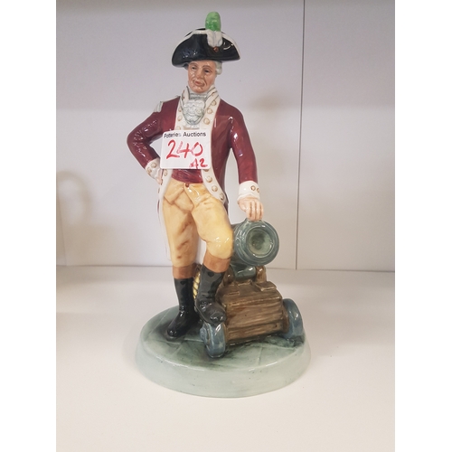 240 - Royal Doulton character figure Officer of the Line HN2733.