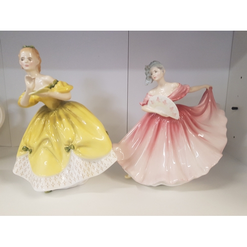 244 - Royal Doulton 1st quality Lady figures The Last Waltz HN2315 and Elaine HN3307 (2).