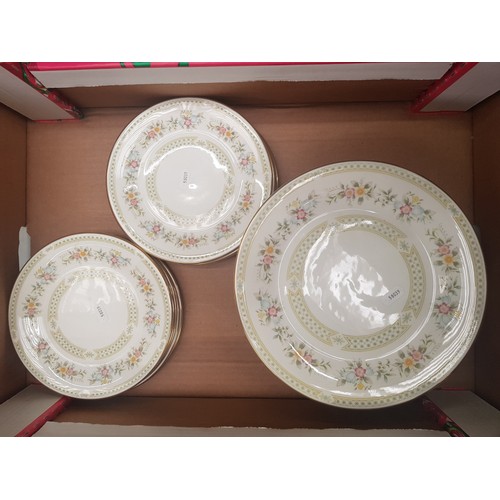 17B - Minton Broadlands pattern dinner ware items to include 12 Dinner Plates & 12 Salad plates