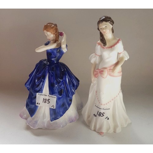 185 - Royal Doulton Figure Lauren HN3872 to Royal Doulton Lady Figure, 'Laura' HN3136