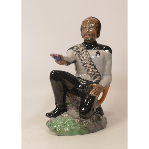 431 - Kevin Francis Figural Toby Jug of Worf from the Star Trek series . Original Artist proof by M jackso... 