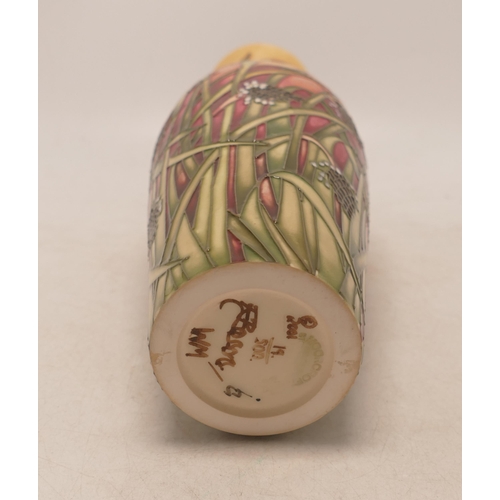 519 - Moorcroft Savanna vase designed by Emma Bossons. Height 25cm, limited edition of 500. Boxed