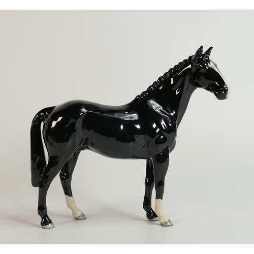 412 - Beswick Black Hunter horse, issued in 2005. Limited edition of 500, boxed