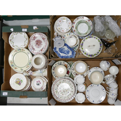 536 - Mixed collection of ceramic items to include teaware, cut glasses, pin dishes, continental bisque fi... 