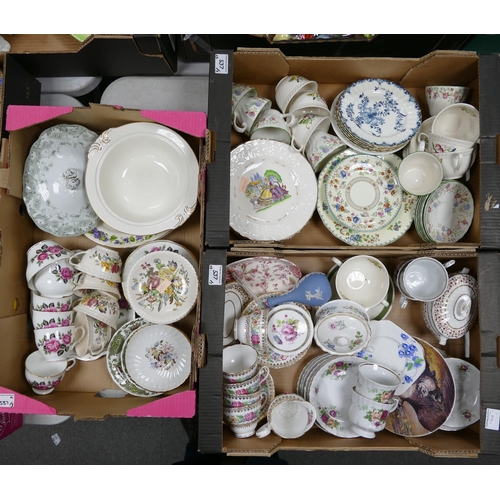 537 - Mixed Collection of ceramic items to include floral teaware, English georgian porcelain sauce sucrie... 