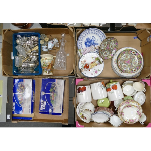 538 - Mixed Collection of ceramics and other items to include plated cutlery, Royal Doulton seriesware jug... 