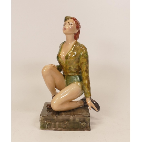 154 - Kevin Francis / Peggy Davies Limited edition figure Rita Hayworth Cover Girl (overpainted by vendor)