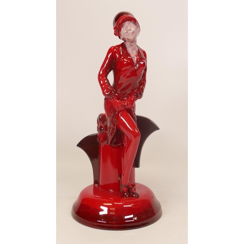 155 - Kevin Francis / Peggy Davies Limited edition figure Clarice Cliff Centenary (overpainted by vendor)