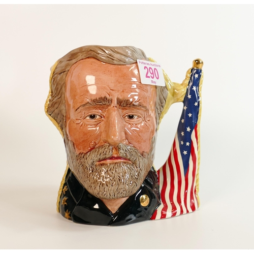 290 - Royal Doulton large double sided character jug Ulysses S Grant/Robert E Lea D6698