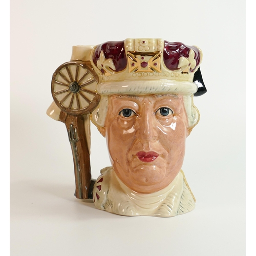 291 - Royal Doulton large double sided character jug George III/George Washington D6749