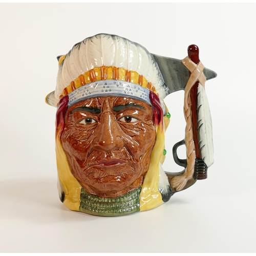 292 - Royal Doulton large two sided character jug George Armstrong Custer & Sitting Bull D6712