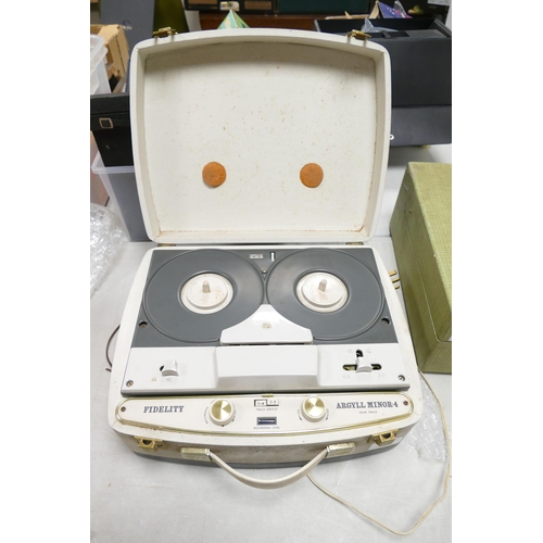 343 - Fidelity Argyll Minor 4 Reel to Reel Travel Player / recorder