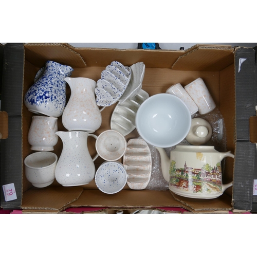 62 - A collection of Wade items to include Water Jugs, Toast Racks, Teapot etc These were removed from th... 