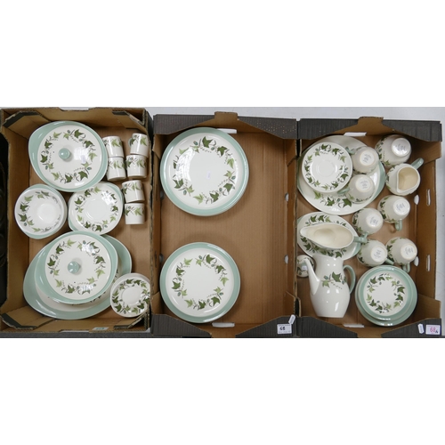 68 - Wedgwood Hereford tea and dinner ware to inlcude dinner plates, lidded tureens, coffee pot, cups & s... 