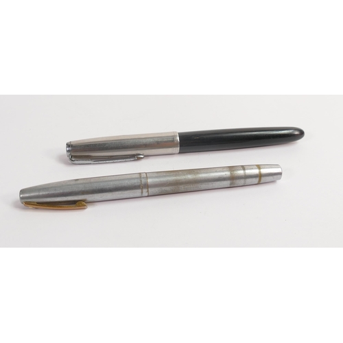 708 - Parker 51 fountain pen together with Sheaffer pen with 14ct knib, outer case showing signs of wear, ... 