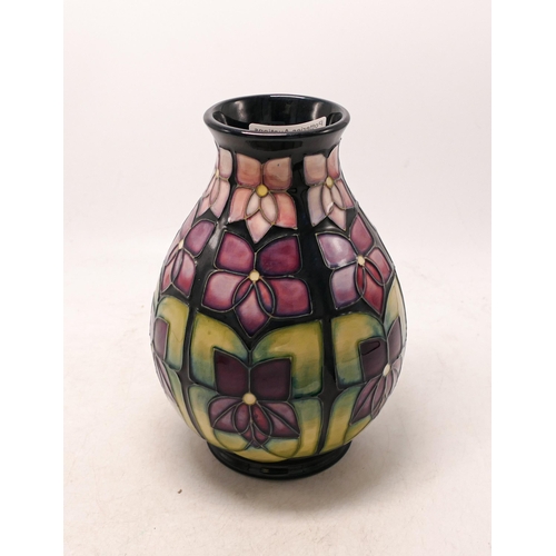 107 - Moorcroft Violet Pattern Vase, height 19cm