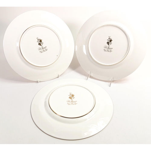 11 - De Lamerie Fine Bone China, heavily gilded dinner plates , specially made high end quality item, Mad... 