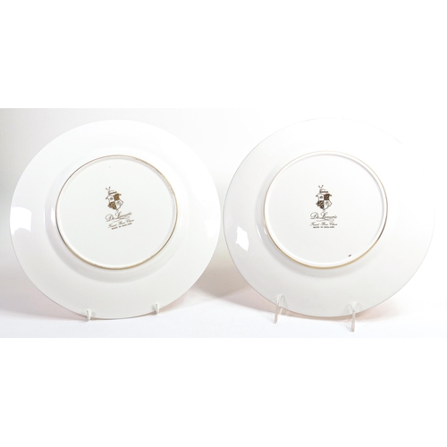 12 - De Lamerie Fine Bone China, heavily gilded dinner plates , specially made high end quality item, Mad... 