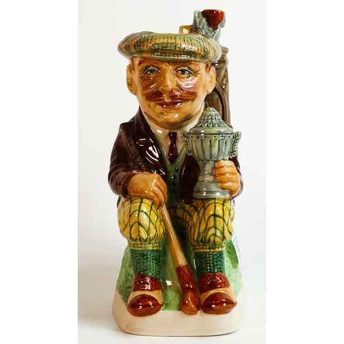 146 - Kevin Francis / Peggy Davies Large Limited Edition Toby Jug The Golfer, height 25cm