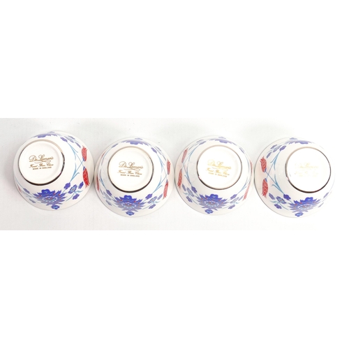 2 - De Lamerie Fine Bone China heavily gilded Tea Bowls, specially made high end quality item, Made in E... 