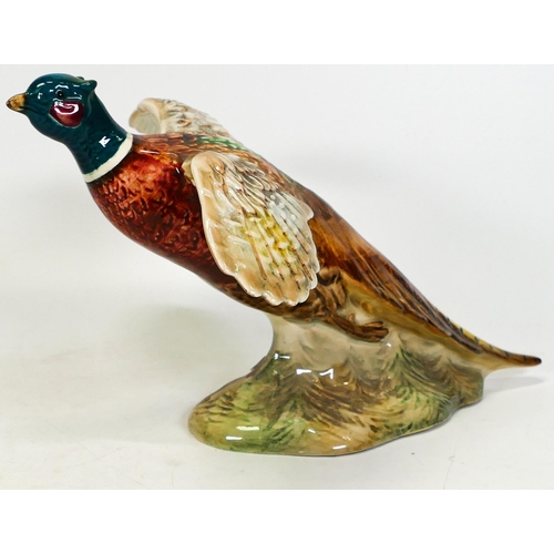 246 - Beswick pheasant settling, model 850, height 15cm.