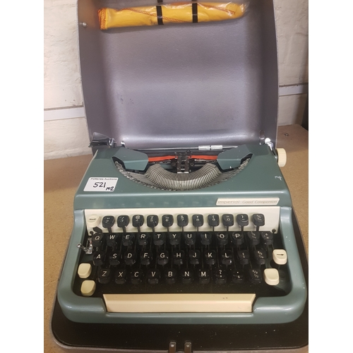 521 - Imperial Good Companion Cased Typewriter