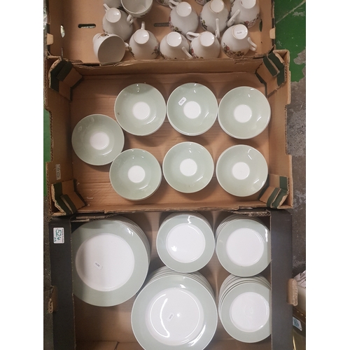 524 - A collection of WH Grindley tea and dinner ware items to include 17 tea cups, 39 saucers, 36 side pl... 