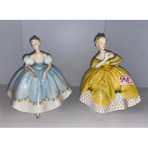 598 - Royal Doulton Lady Figures First Dance HN2803 & The Last Waltz HN2315 (2)