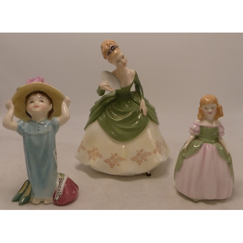 495 - Royal Doulton Figures to include Soiree HM2312 together with Penny HM2338, Make Believe HM2225 (3)