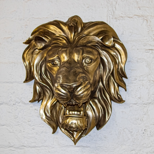 556 - Large Wall Mounted Golden Lion Head
50x40cm