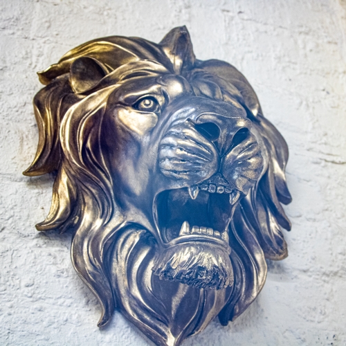 556 - Large Wall Mounted Golden Lion Head
50x40cm