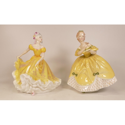 178 - Two Royal Doulton lady figure The Last Waltz HN2315 together with Ninette HN2379