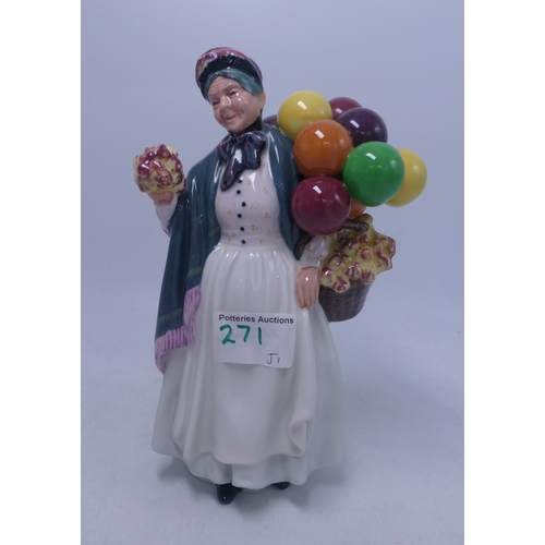 271 - Royal Doulton Character Figure 'Biddy Penny Farthing' HN1843