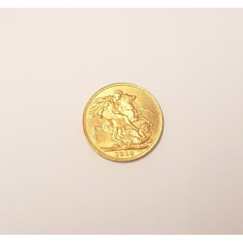 322 - Full Sovereign Gold Coin, dated 1913.