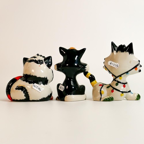 2 - Three Lorna Bailey Cat figures, tallest 14cm (3)