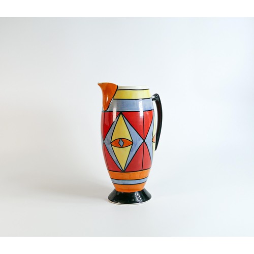 11 - Lorna Bailey Egyptian pattern large jug, limited edition, Old Ellgreave backstamp, height 31cm