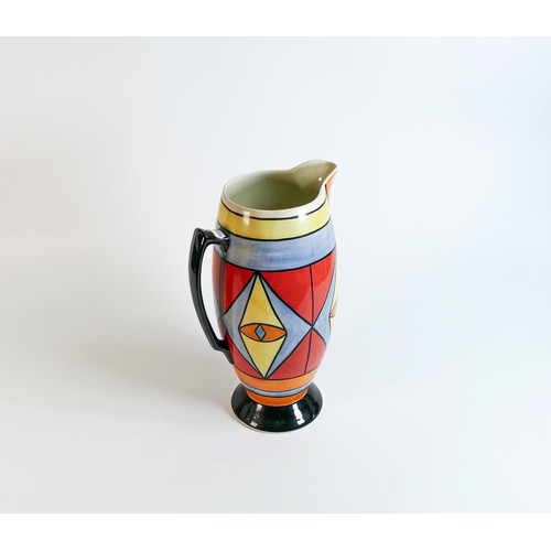 11 - Lorna Bailey Egyptian pattern large jug, limited edition, Old Ellgreave backstamp, height 31cm