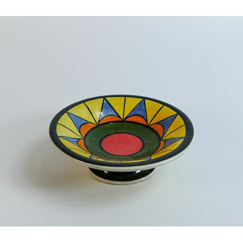 40 - Lorna Bailey Pharaoh patterned mini comport, ,llgreave backstamp, diameter 16.5cm