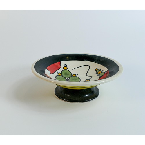 41 - Lorna Bailey Marshland Cottage pattern mini comport, Ellgreave backstamp, diameter 16.5cm