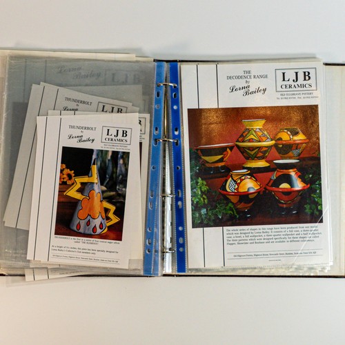 59 - Signed copy of Lorna bailey The First Millennium & similar reference cards (2)