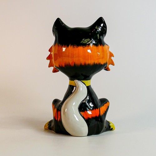 60 - Lorna Bailey hand decorated fireside cat, limited edition 69/75