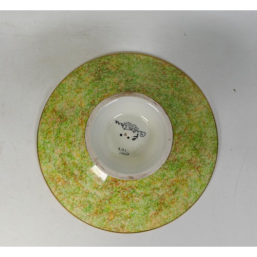 199 - Carlton ware Hollyhocks pattern footed bowl, diameter 18cm