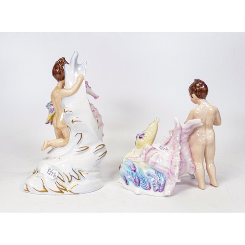 253 - Peggy Davies limited edition figures Sea Sprites (2)