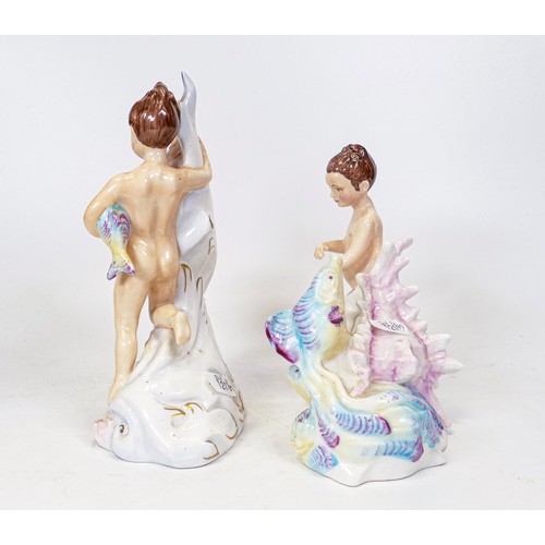 253 - Peggy Davies limited edition figures Sea Sprites (2)