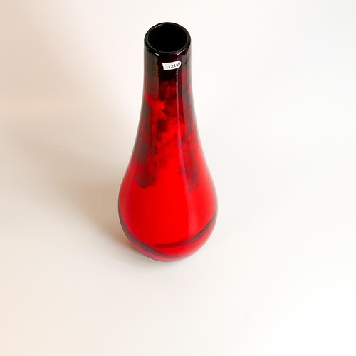 266 - Peggy Davies Ruby Fusion large vase with Dragon design, 49cm tall