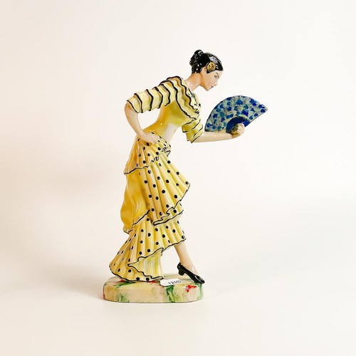 274 - Kevin Francis / Peggy Davies figure The Spanish Dancer, yellow dress colourway, limited edition