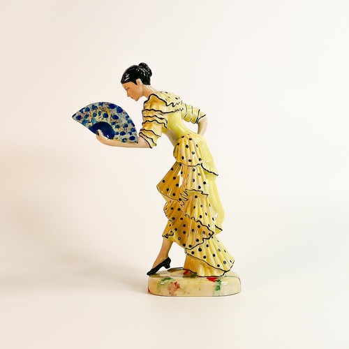 274 - Kevin Francis / Peggy Davies figure The Spanish Dancer, yellow dress colourway, limited edition